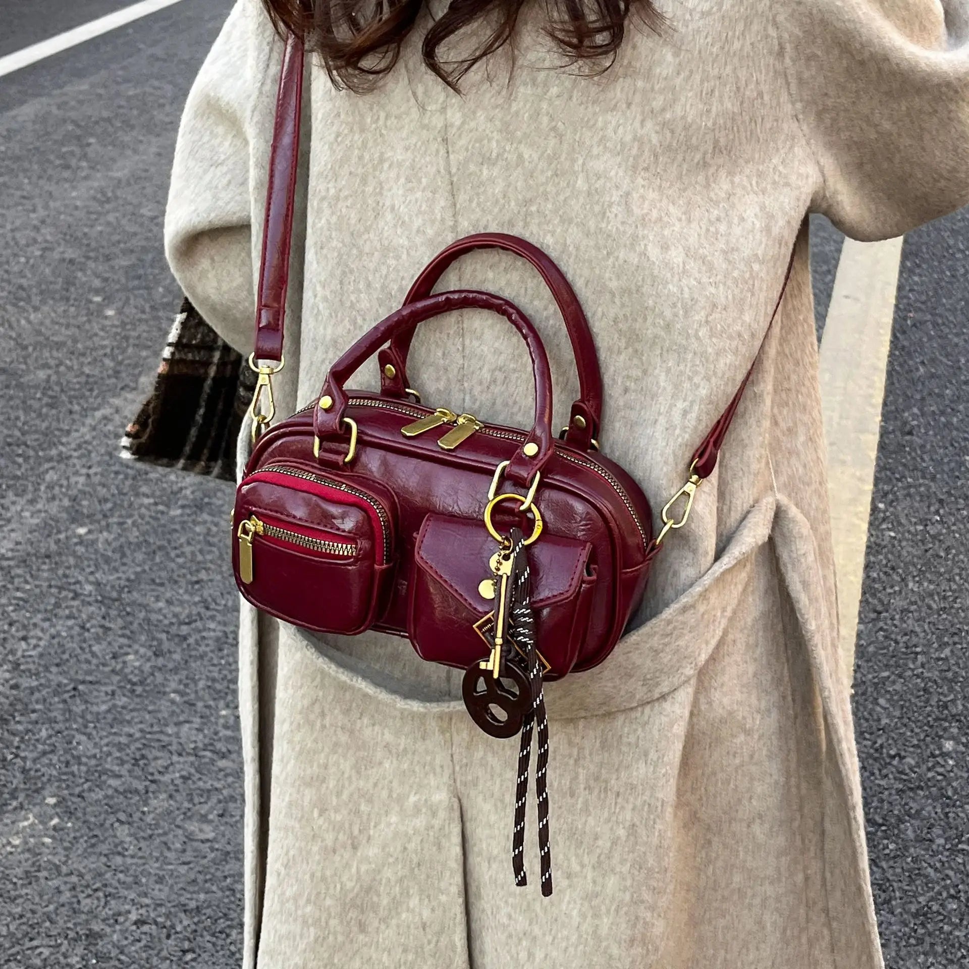 Crossbody Boston Bag
