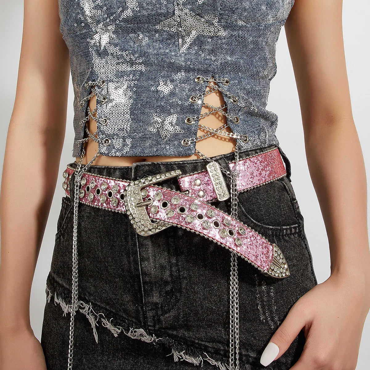 Rhinestone Belt
