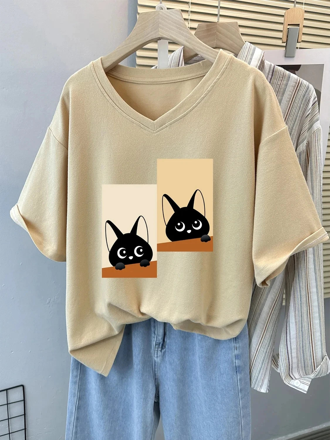 Cat Print Tee