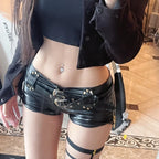 PU Leather Shorts