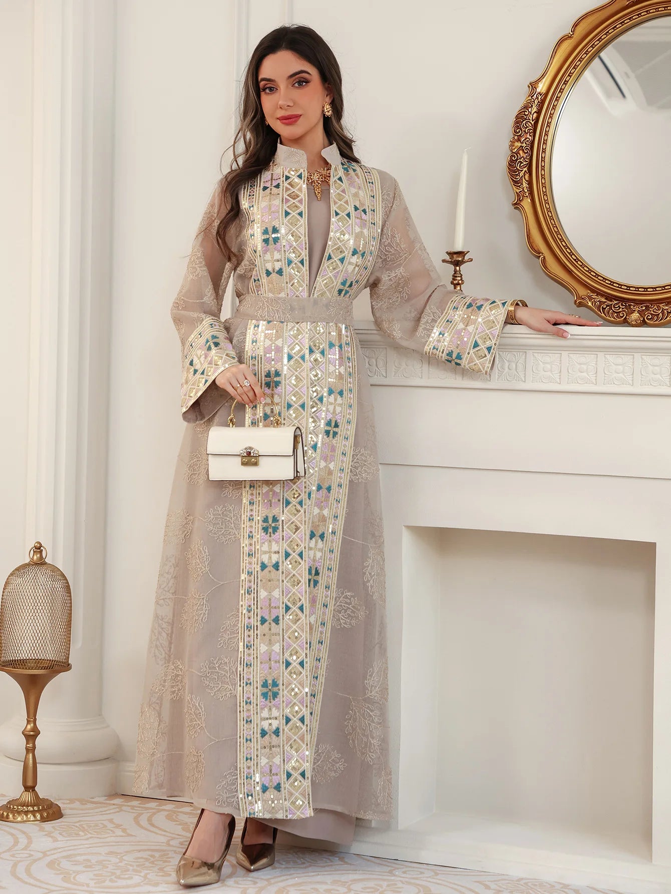 Eid Abaya Women Party Dress 2 Piece Set Kaftan Jalabiya Elegant Muslim Dubai Vestidos Largo Ramadan Caftan Long Robe Abayas 2026