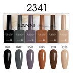 CANNI Nail Gel Polish Set Upgraded HEMA FREE Summer Nails Smooth Texture Ultra Gloss Top Coat Pigmented Gel Soak off UV LED Gel