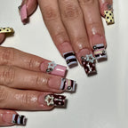 24pcs Sweet Stars Press On Nails