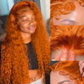 Ginger HD Lace Human Hair Deep Wave Wig