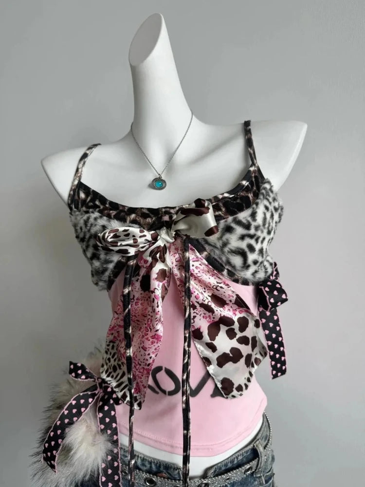 Leopard Lace Tank