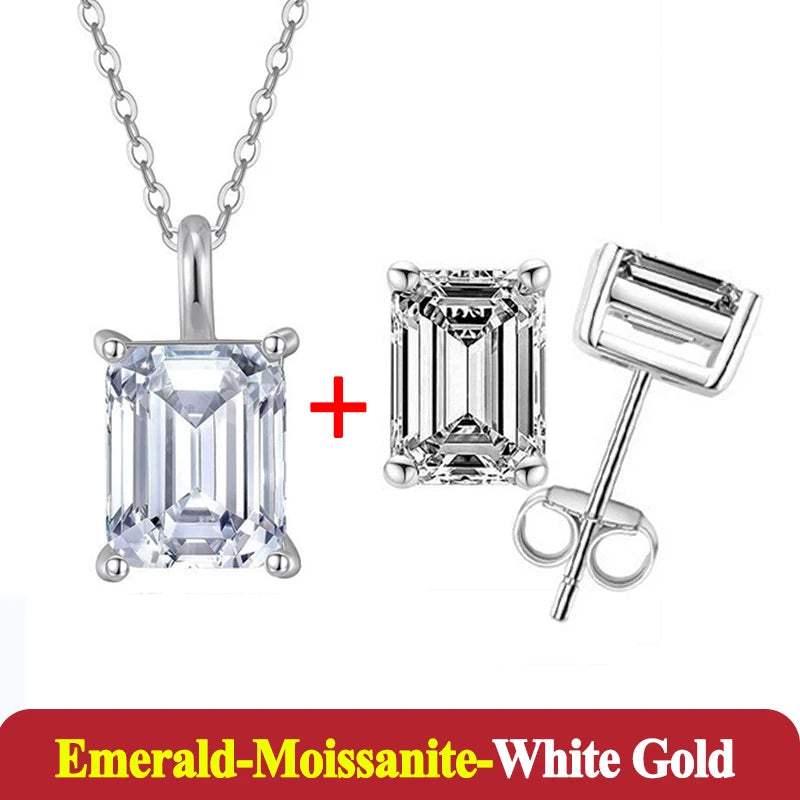 1-3ct Moissanite Diamond Jewelry Set