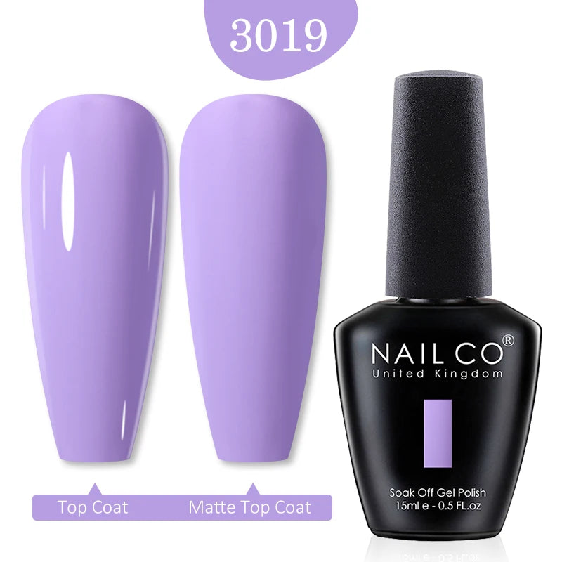 NAILCO 15ml Nail Gel Polish Winter Nude Colors Hybrid Gel Varnish Manicure UV Gel Nail Polish Primer Top Base Coat LED Nails Art