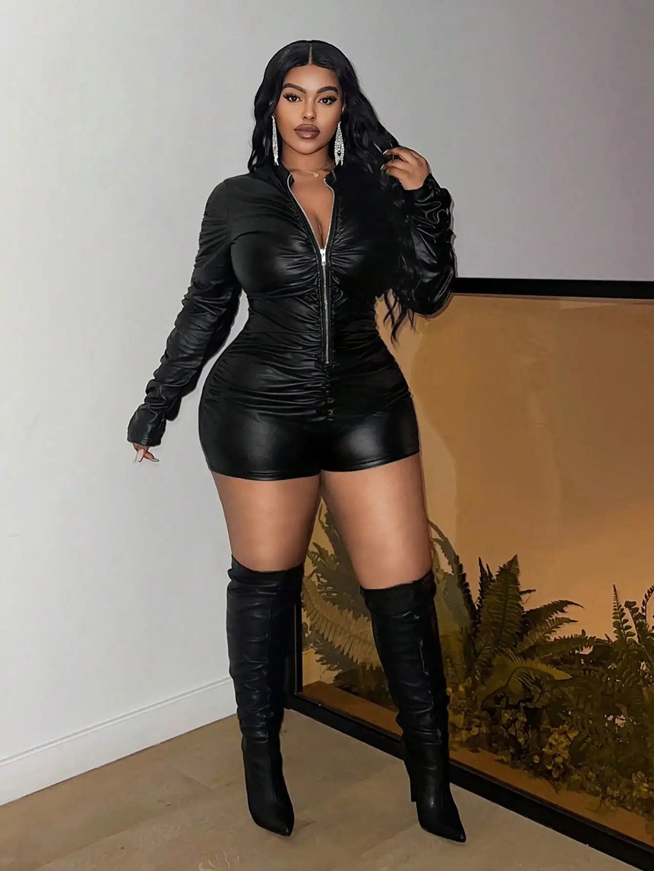 Leather Jumpsuit