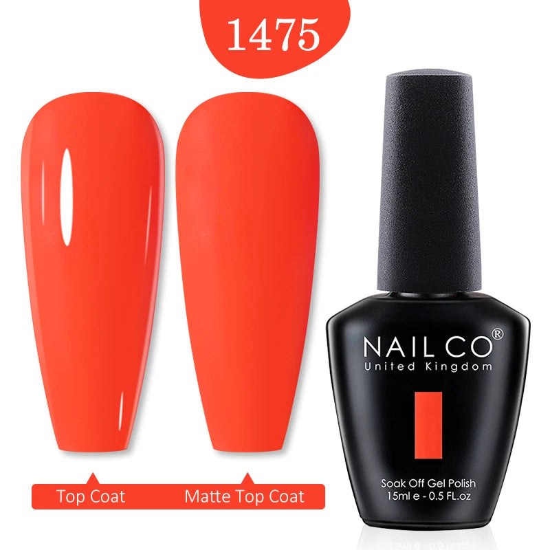 NAILCO 15ml Nail Gel Polish Winter Nude Colors Hybrid Gel Varnish Manicure UV Gel Nail Polish Primer Top Base Coat LED Nails Art