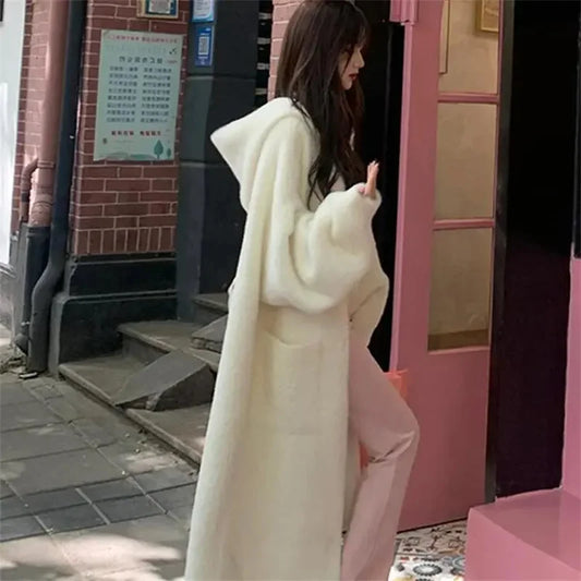Imitation Mink Fur Cardigan