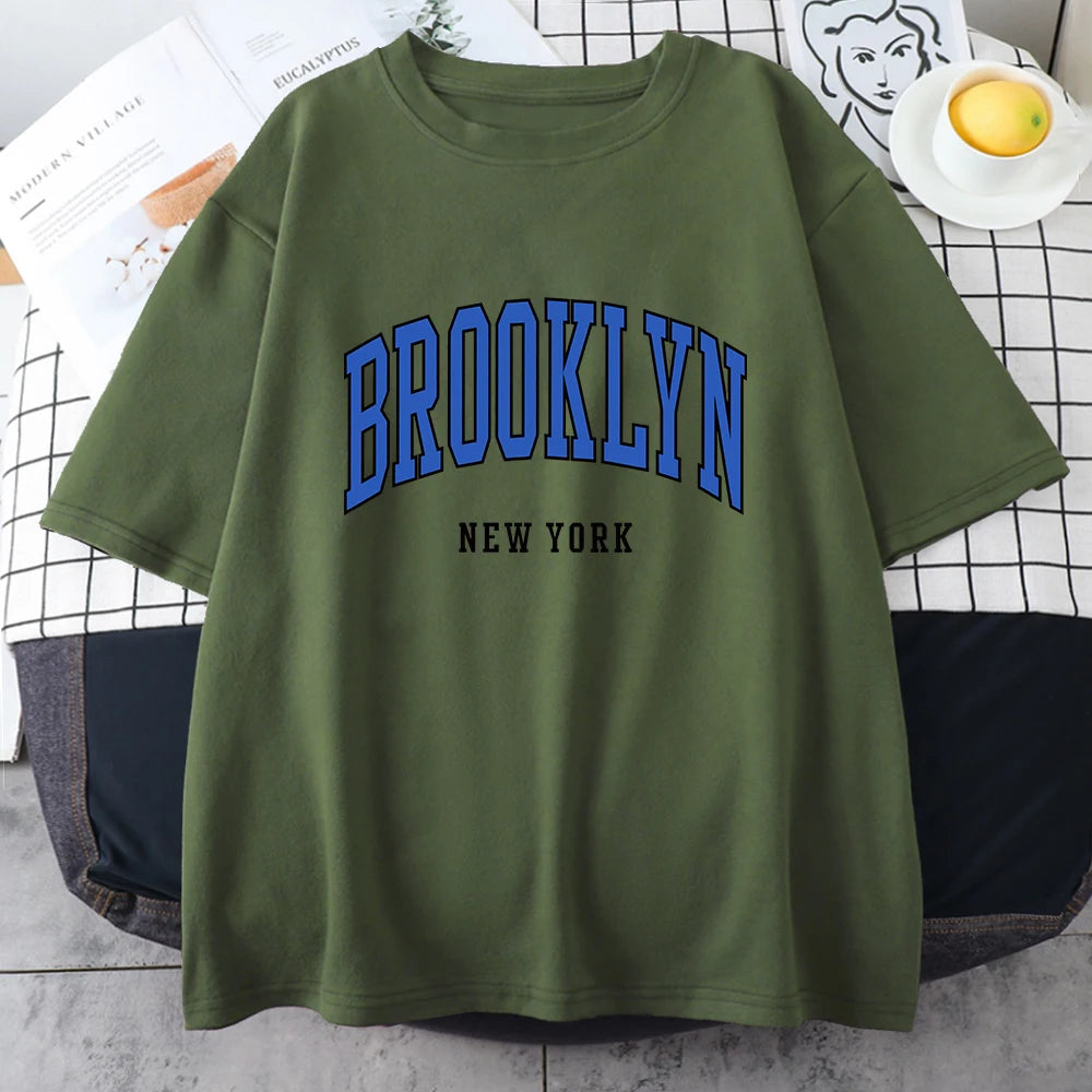 Brooklyn New York Blue Design Tee