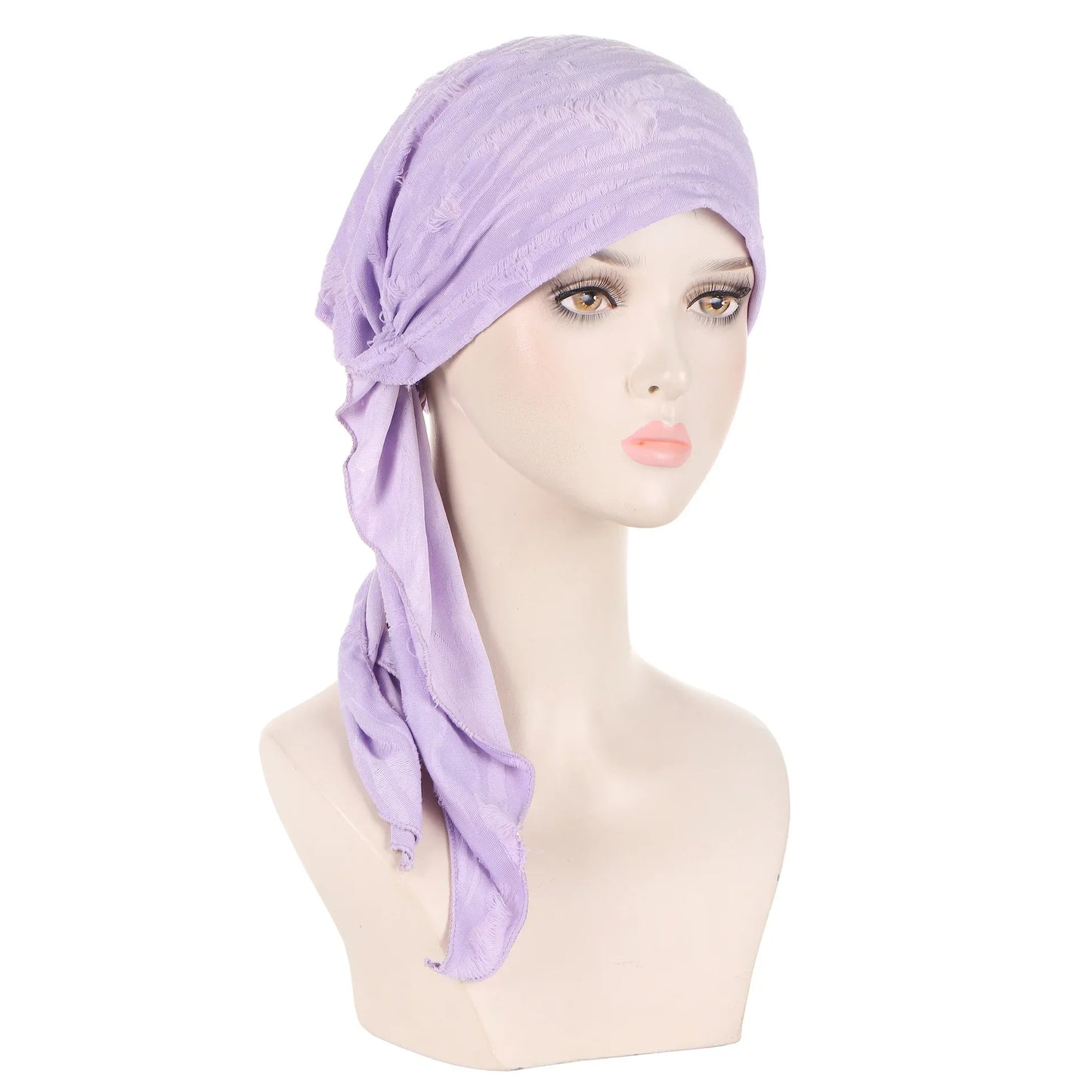 Shiny Glitter Elastic Solid Color Pre-Tied Hijabs Wrap Head Scarf Muslim Turban Bonnet for Women Inner Hat Turbantes Caps Mujer