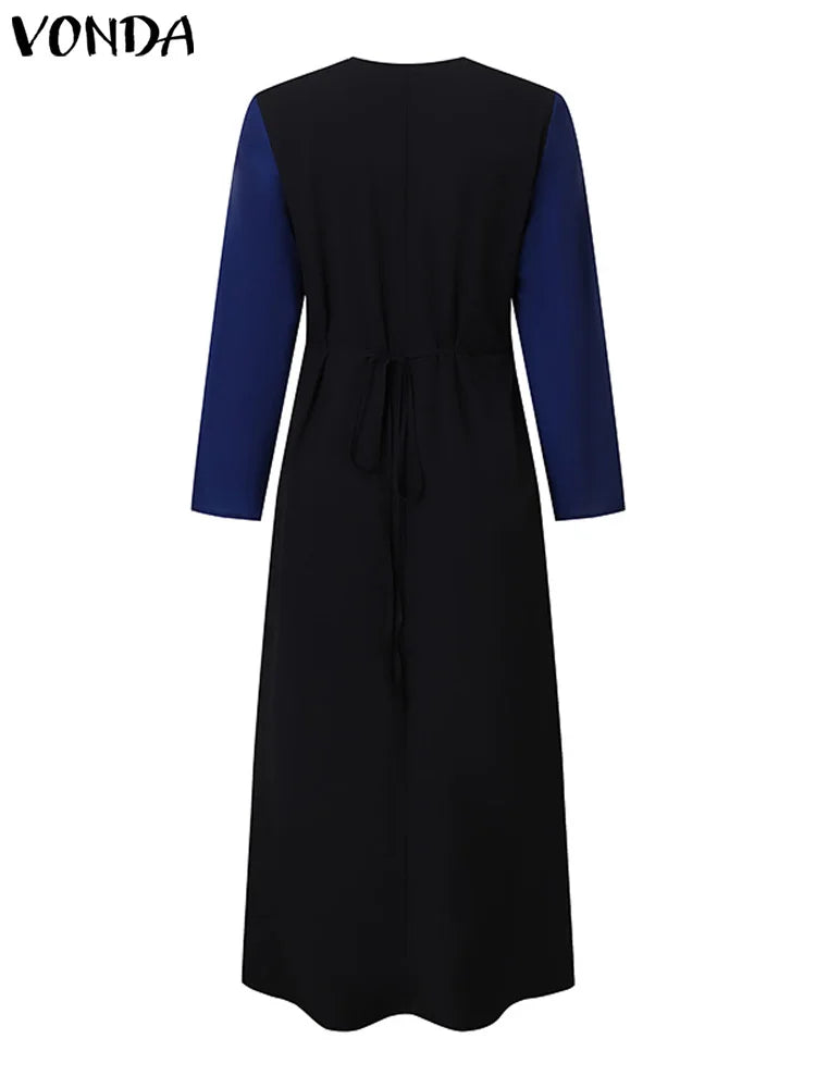 Long Sleeve Printed Maxi Dress
