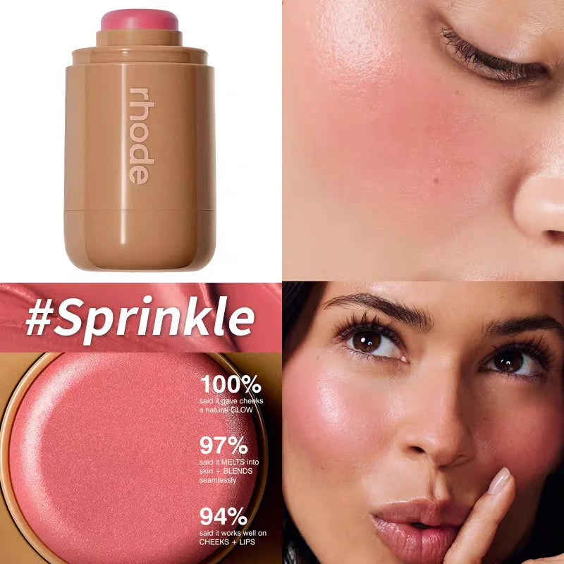 Lip Gloss Spicy Marg Juice Box Pocket Blush Stick Non-fading Waterproof Blusher Moisturizing Lipstick Lipliner