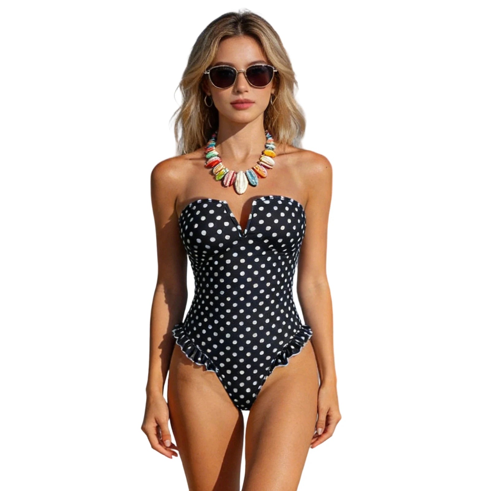 Combhasaki Polka Dot One Piece