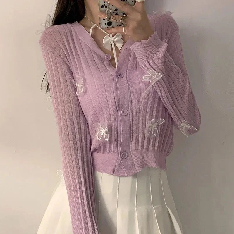 Butterfly Knitted Cardigan
