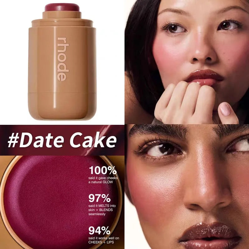 Lip Gloss Spicy Marg Juice Box Pocket Blush Stick Non-fading Waterproof Blusher Moisturizing Lipstick Lipliner