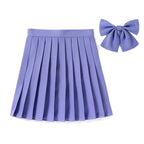 High Waist Skirt With Bowtie