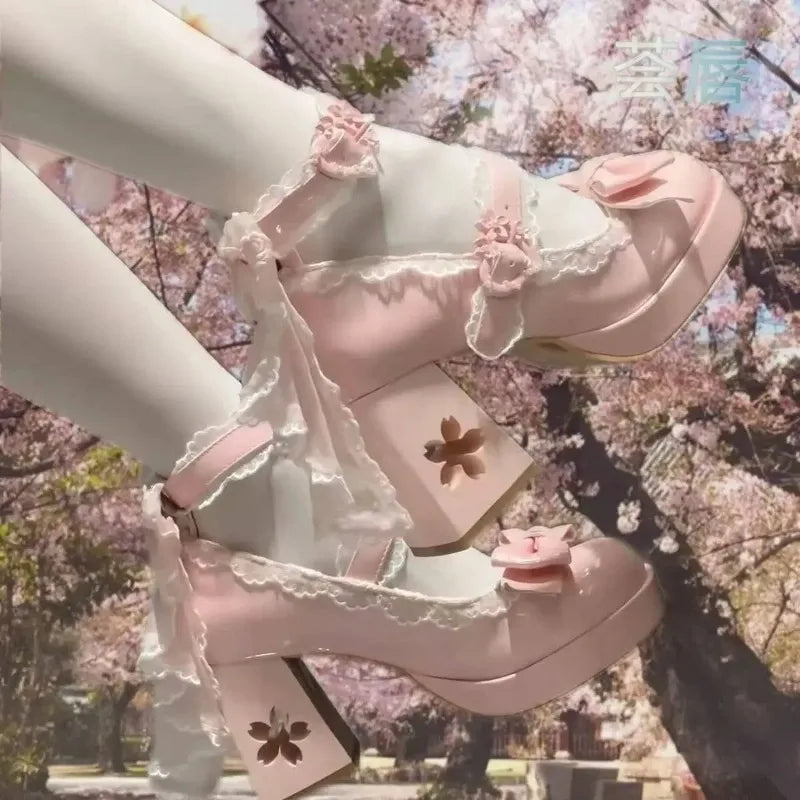 Butterfly Knot High Heels