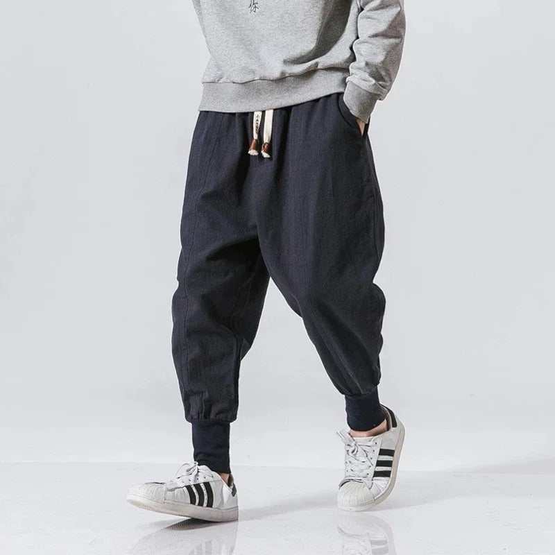 Cotton Linen Harem Pants