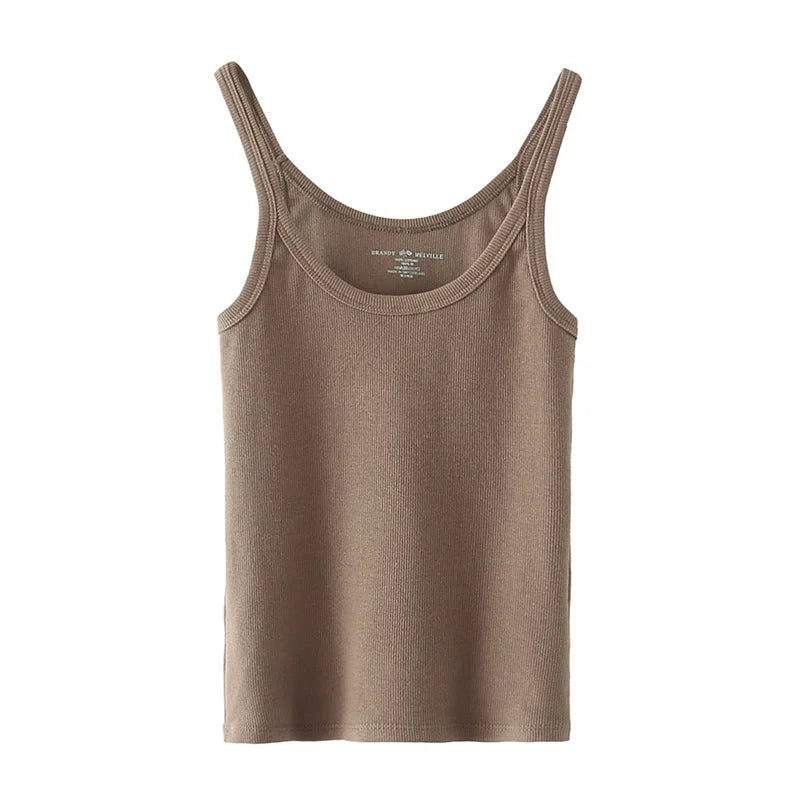 Simple Basic Ribbed Tank Top