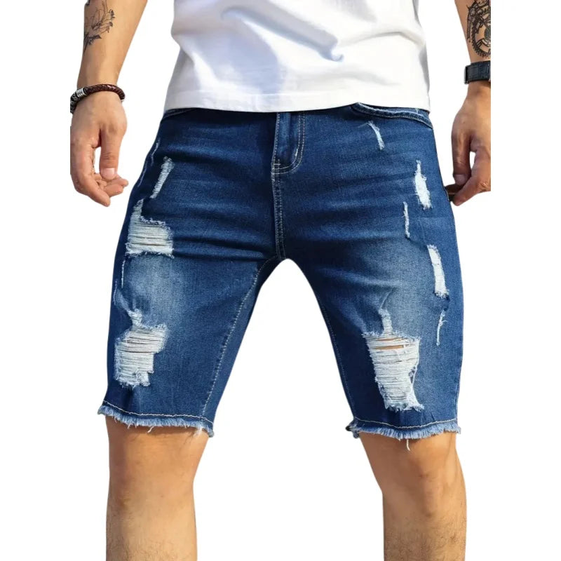 Distressed Jean Shorts