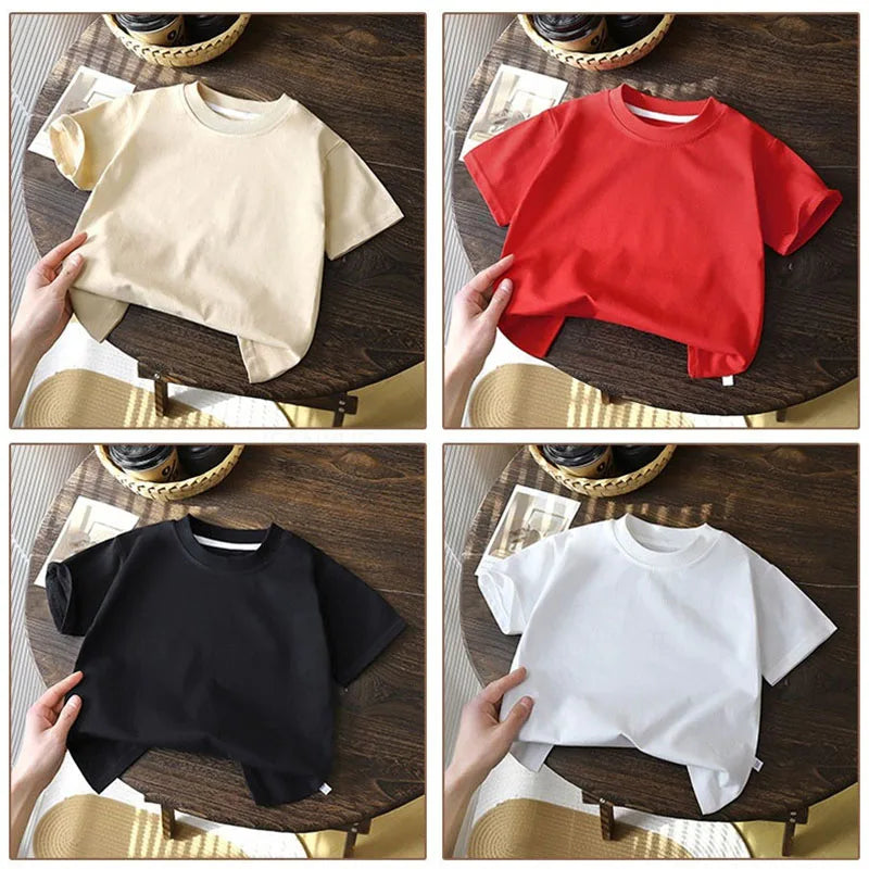 Solid Cotton Casual Short Sleeve Tee
