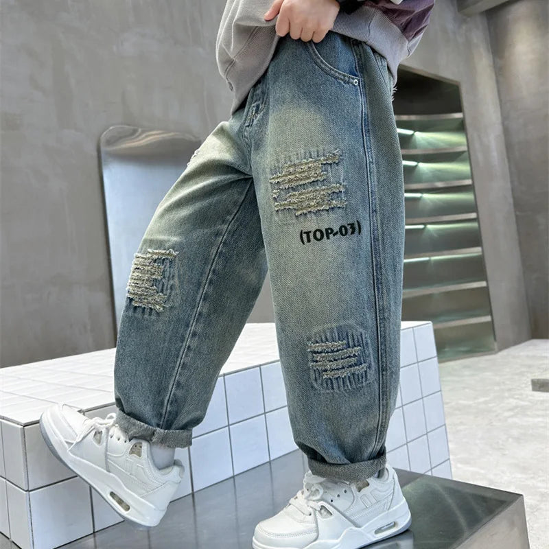 Denim Loose Pants