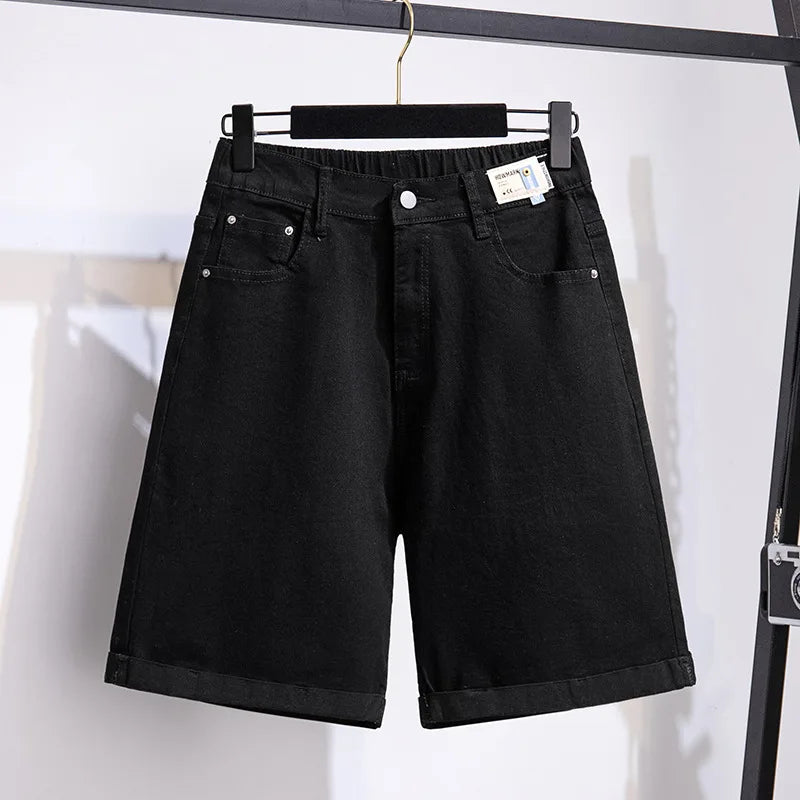 Five-Point Denim Shorts