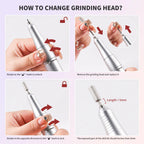 LIMEGIRL V4 45000RPM Electric Portable Nail Drill Machine Rechargeable for Gel Nails Polish Portable Nail File Manicure Tools