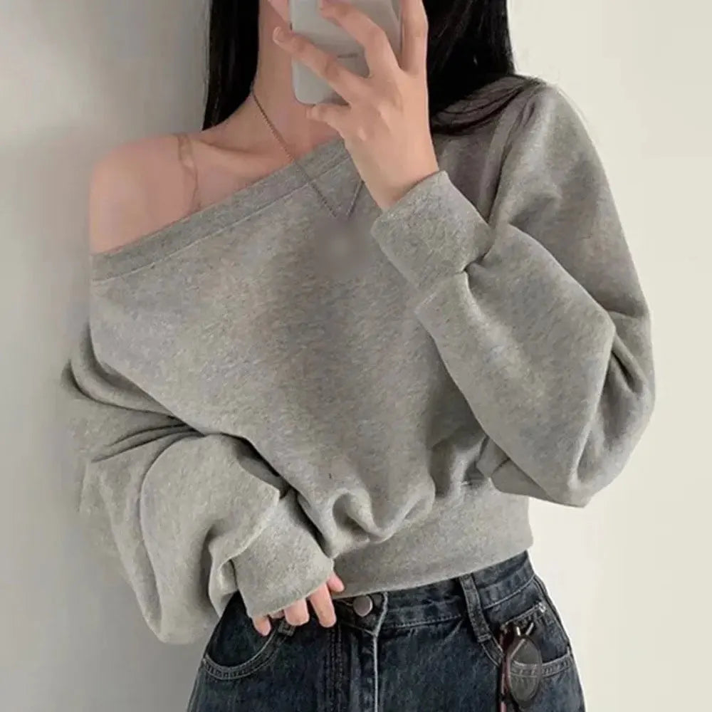Off Shoulder Hoodie