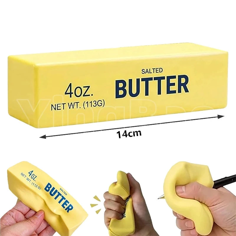 1~4Pcs Soft Squishy Butter Stick Fidget Toy Stress Relief Slow Rising Squeeze Toy for Anxiety Relief Decompression Party Gifts
