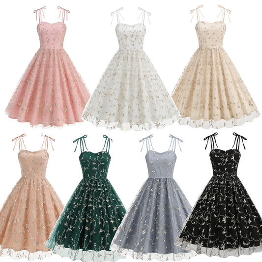 Floral Embroidery Dress