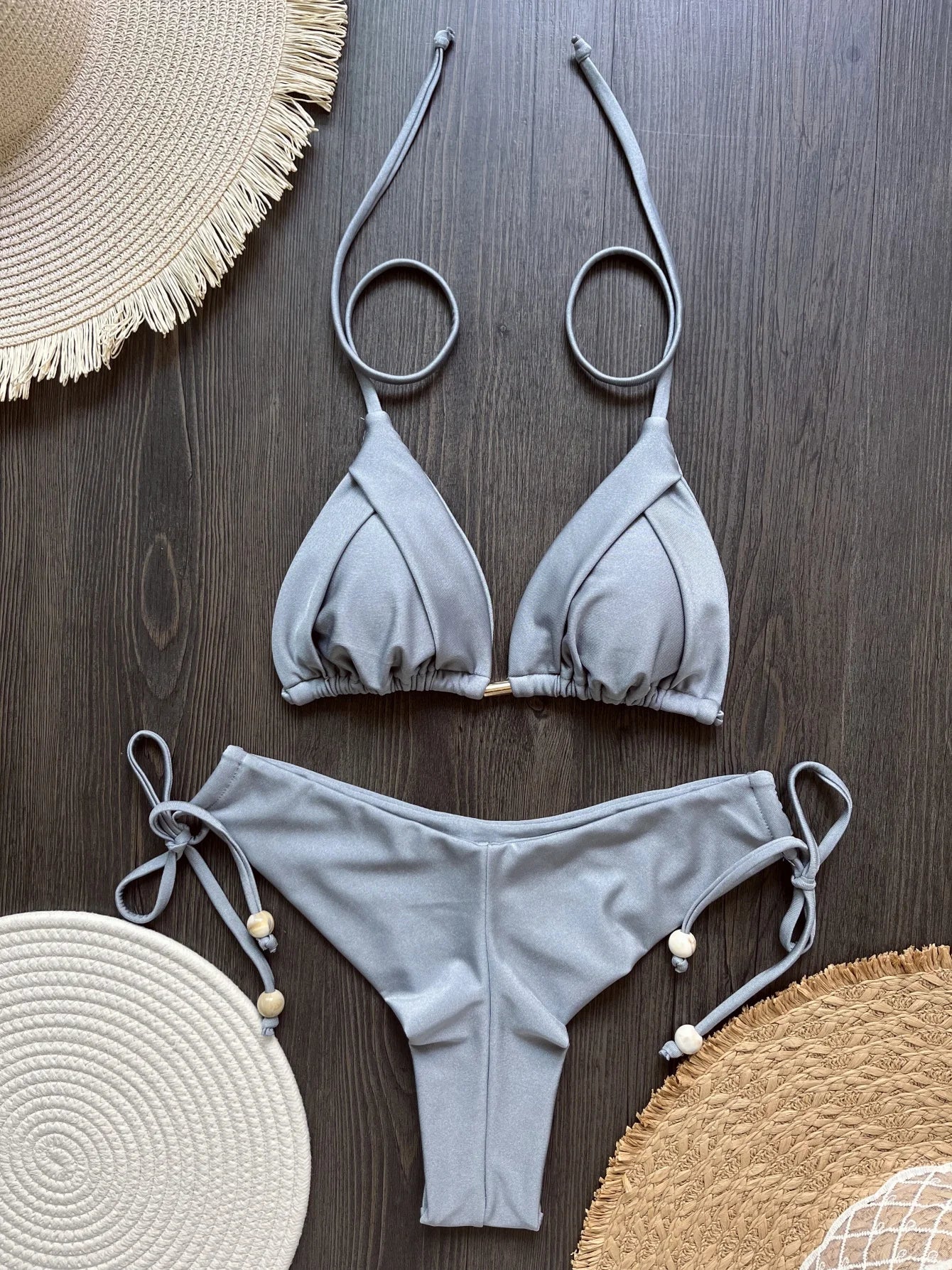 RUOTONGSEPT Folds Bikini