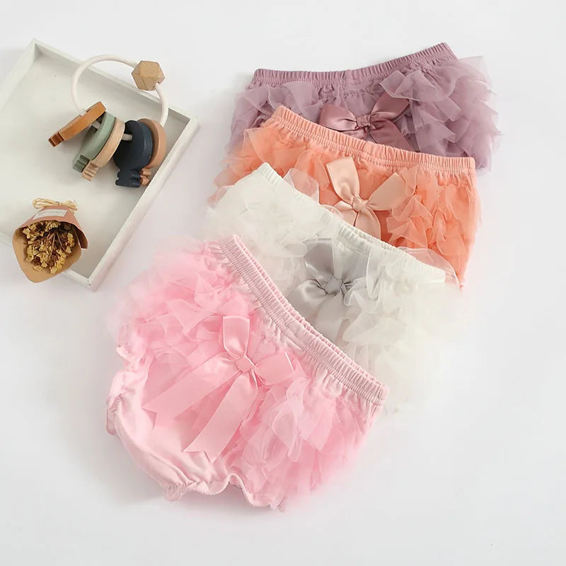 Ruffles Mesh Summer Baby Bloomers