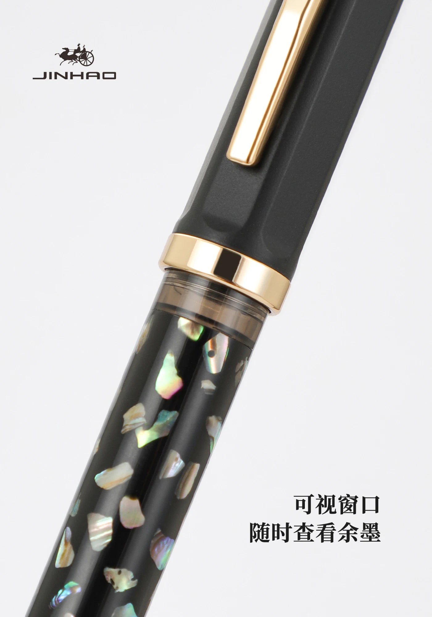 JINHAO 58 Wood / Scrimshaw Fountain Pen Student F EF Nib Ink Pen Calligraphy Pen Stationery School Office Supplies