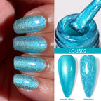 LILYCUTE 8ml Pink Dried Flower Gel Nail Polish Natural Flower Fairy Nail Art Gel Soak Off UV LED Painting Varnish For Nails DIY