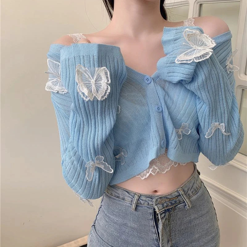 Butterfly Knitted Cardigan