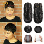 28pcs/Lot Human Hair Extensions Indian Raw Human Hair Bundles with Closures 1B 99J 30 4 Colored Bundles