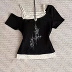 Mock Layer Short Sleeve T-Shirt