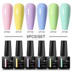 6Pcs Gel Nail Polish Set