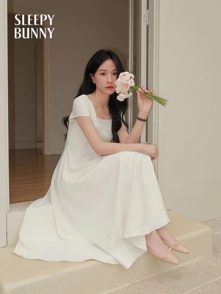 Square Neck Sleeveless Maxi Dress