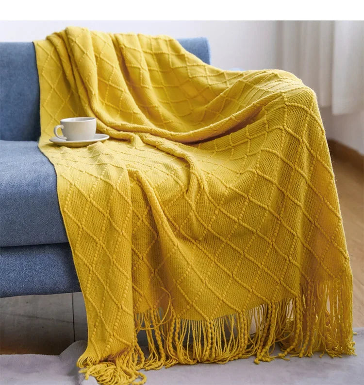 Knitted Throw Blanket