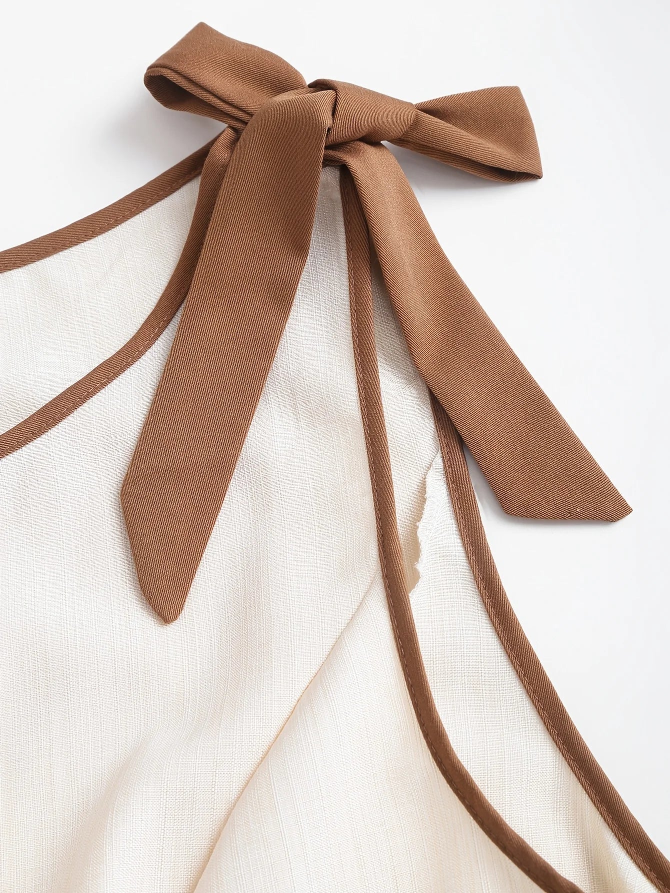 Round-Neck Halter Mid-Length Dress