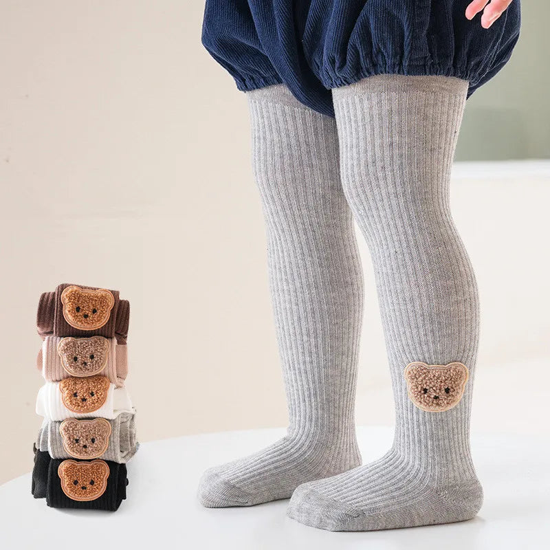 Little Bear Cub Ribbed Tights