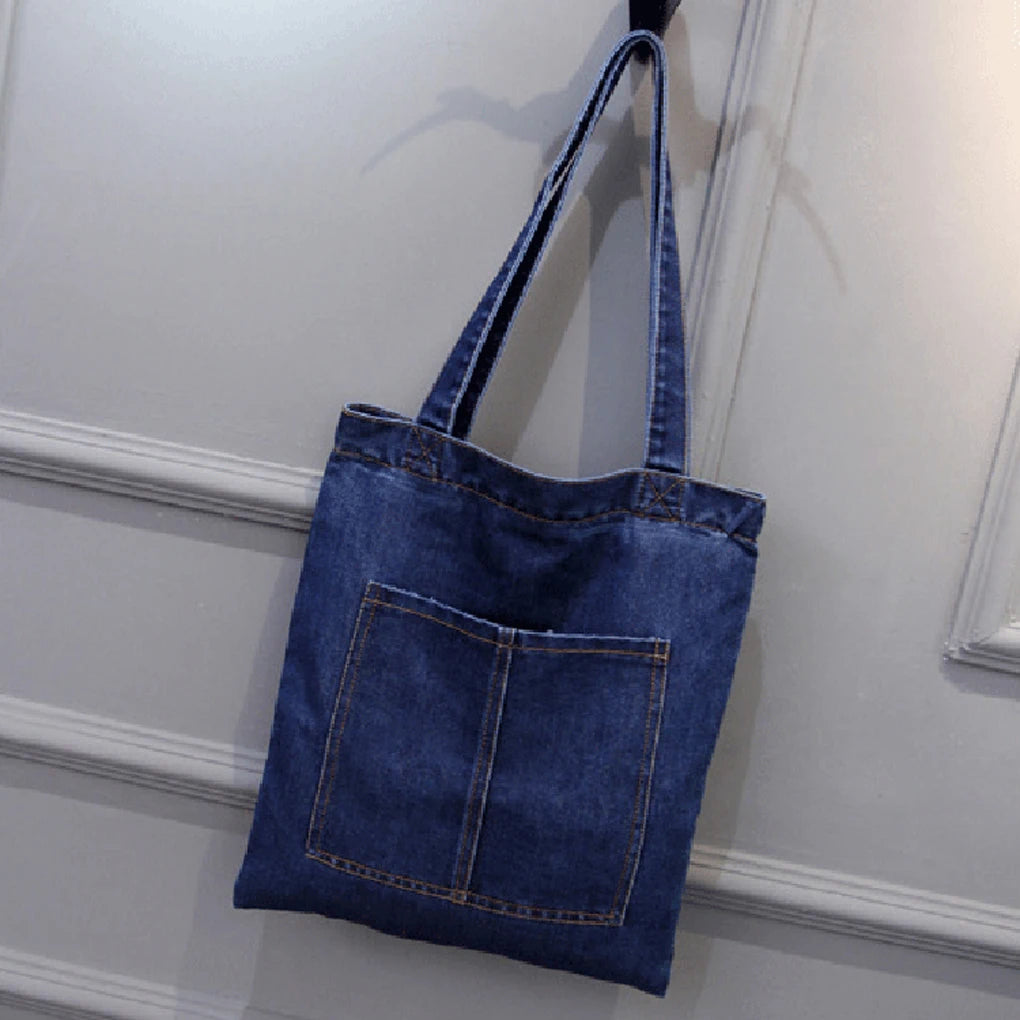 Canvas Denim Shoulder Bag