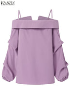 ZANZEA Off Shoulder Blouse