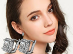 Square 925 Sterling Silver Earring