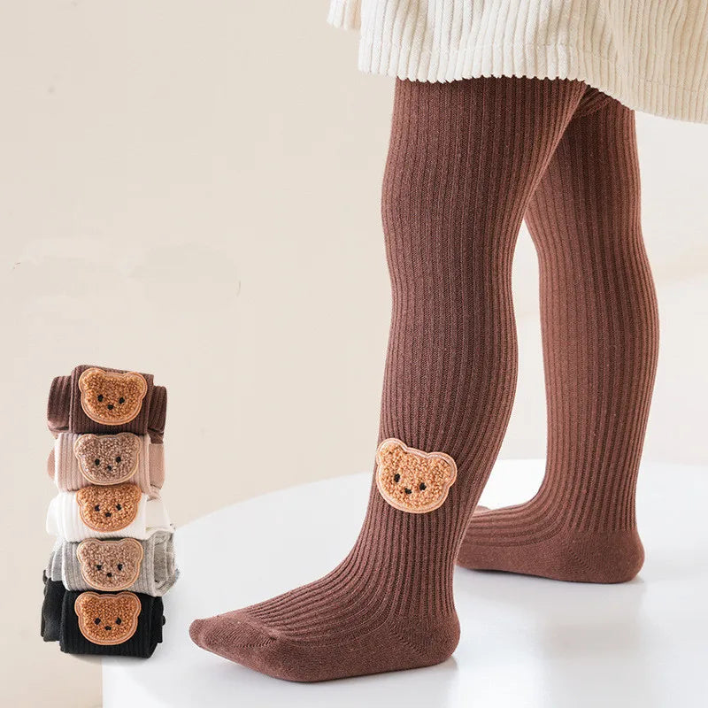 Little Bear Cub Ribbed Tights