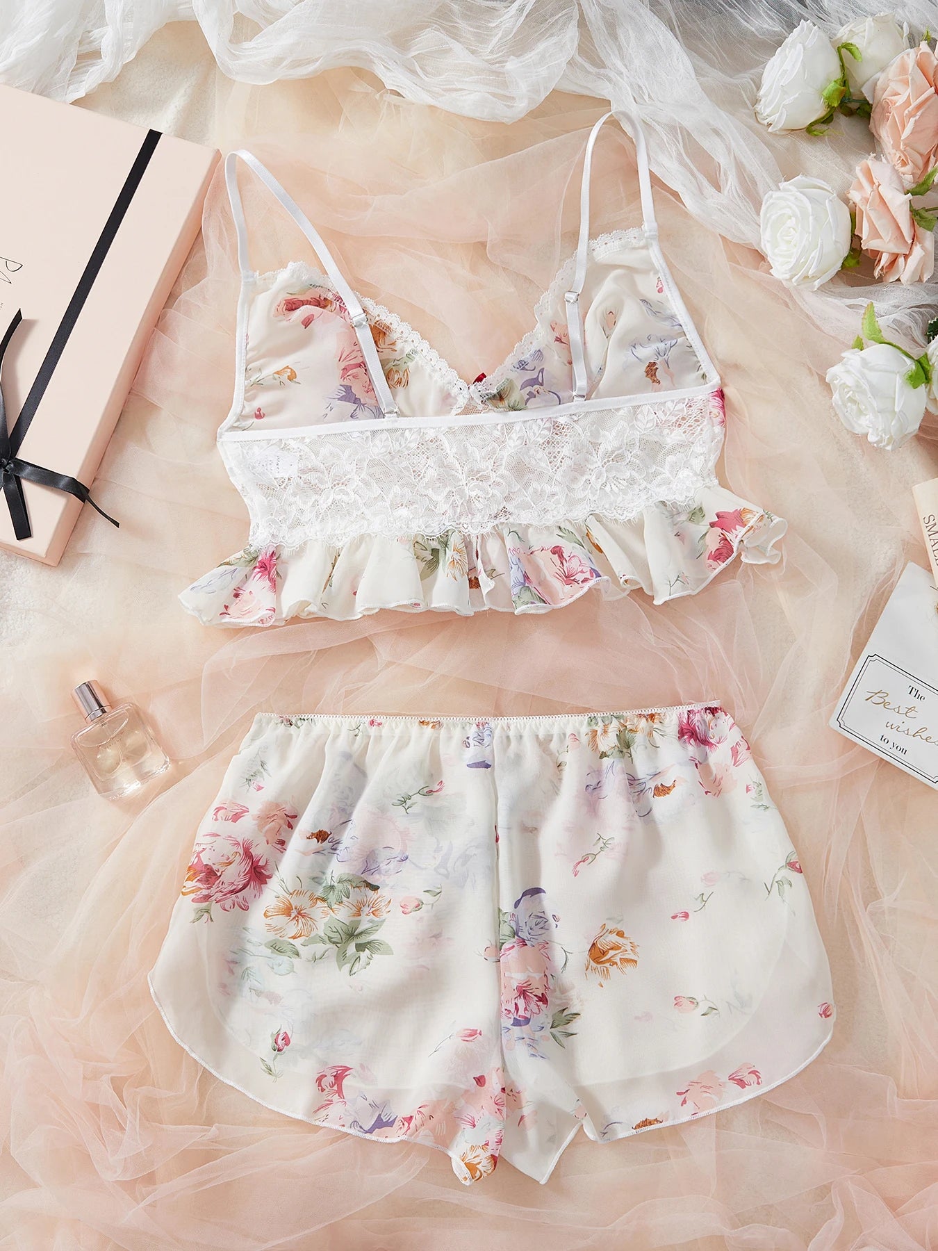 Floral Lingerie Set